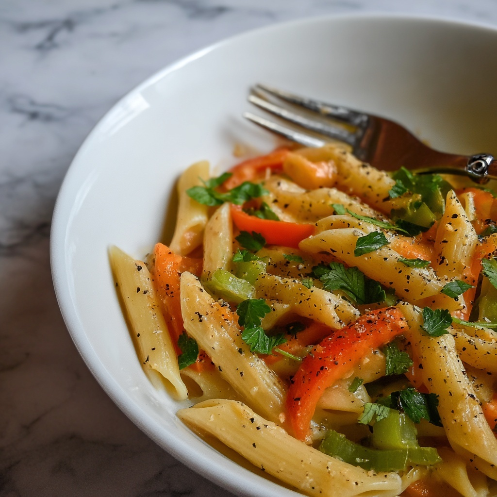 Creamy Vegan Cajun Pasta Recipe - Recipe Image