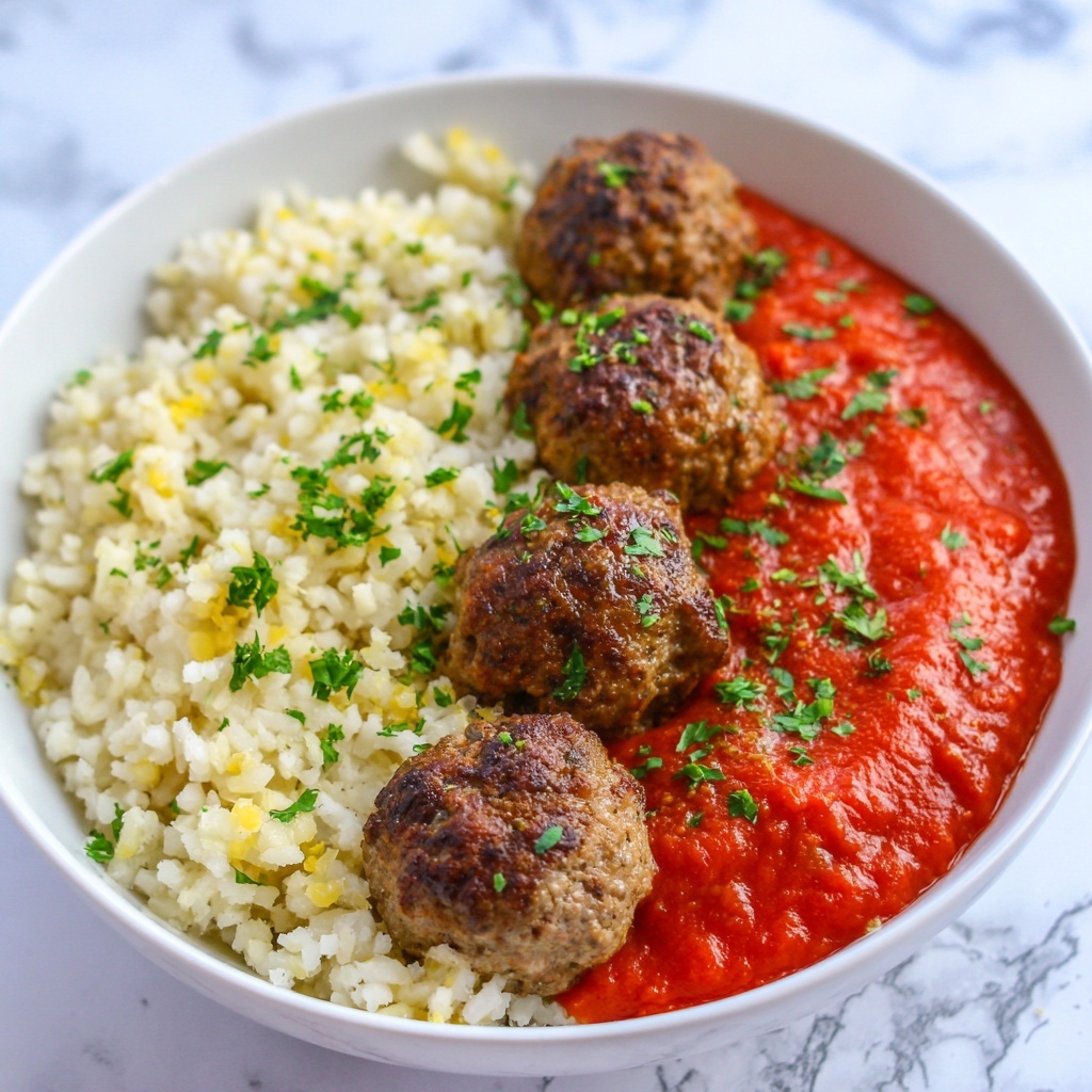 Meatballs With Tomato Sauce and Rice: A Delicious Treat Recipe - Recipe Image
