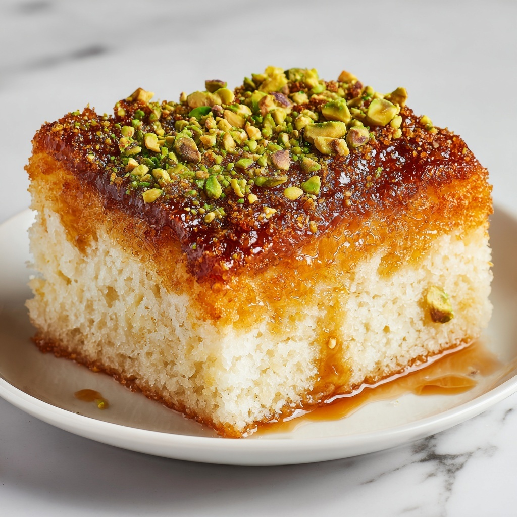 Turkish Revani (Semolina Cake with Syrup) Recipe - Recipe Image